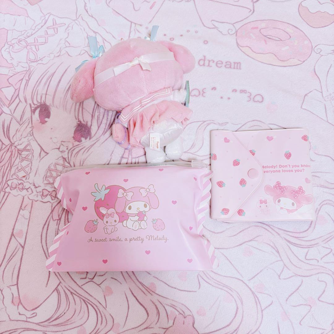 サンリオ　マイメロディ 受験　応援　めざせ合格マスコット　カードケース　ポーチ