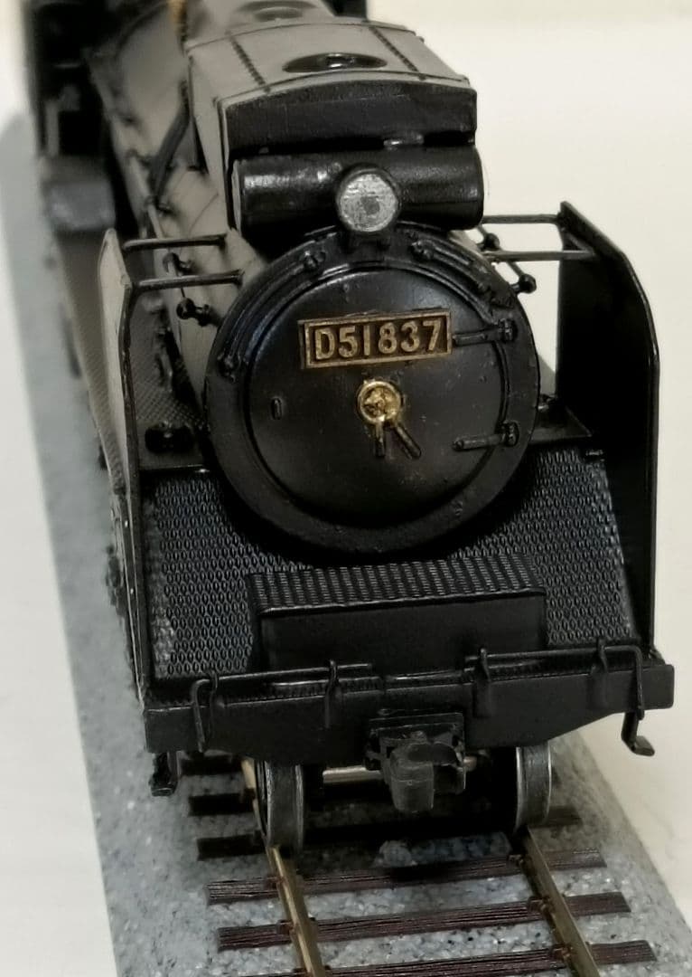 n*o様 HOゲージ アダチ Ｄ51蒸気機関車 集煙装置付 モーター交換メンテナ