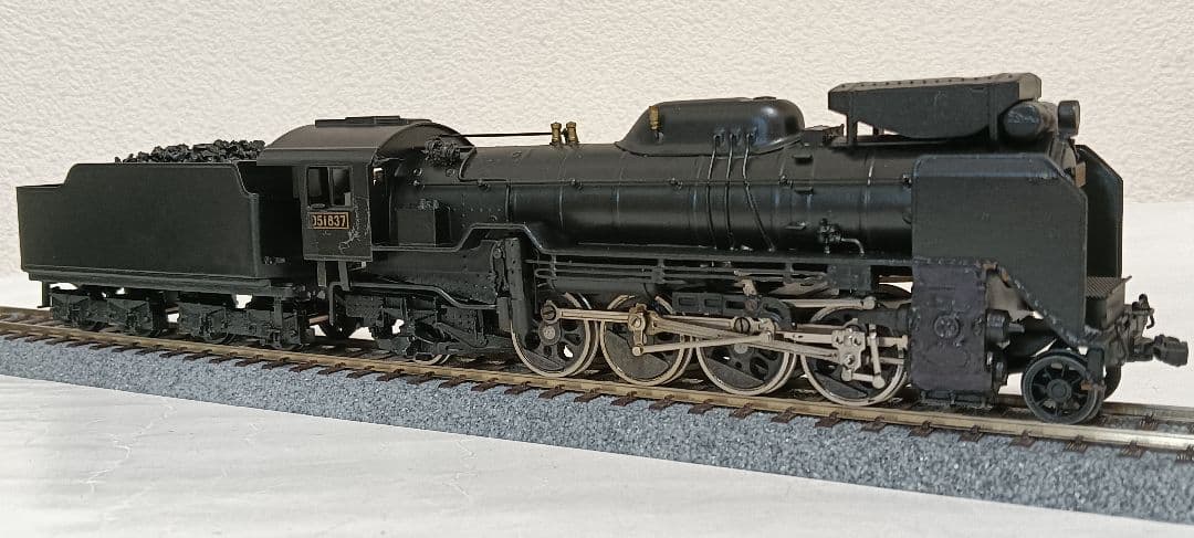 n*o様 HOゲージ アダチ Ｄ51蒸気機関車 集煙装置付 モーター交換メンテナ