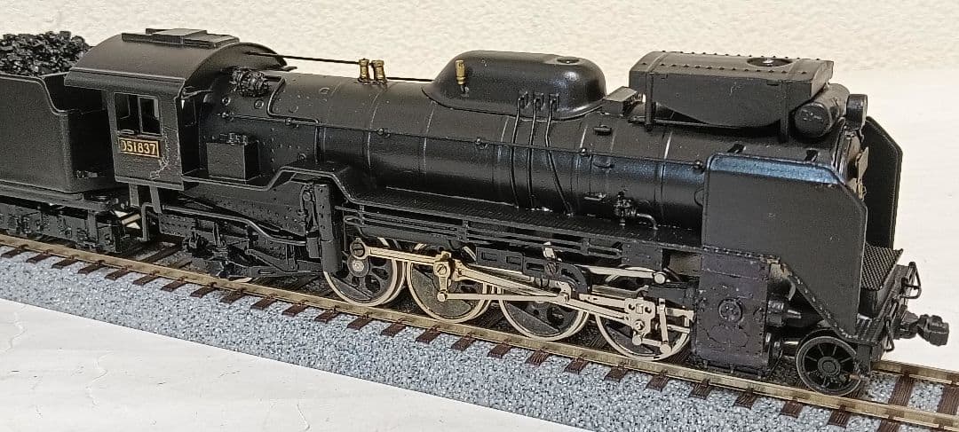 n*o様 HOゲージ アダチ Ｄ51蒸気機関車 集煙装置付 モーター交換メンテナ
