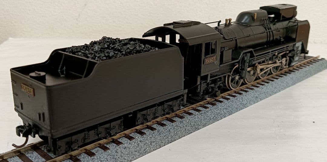 n*o様 HOゲージ アダチ Ｄ51蒸気機関車 集煙装置付 モーター交換メンテナ