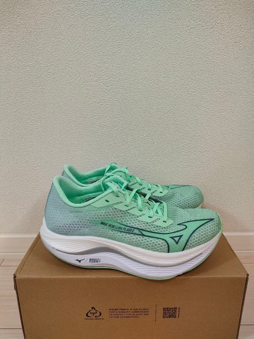 Mizuno Wave Rebellion Flash2ミントグリーン