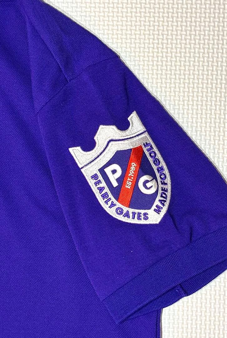 パーリーゲイツ トライクール Wエンブレムポロシャツ（パープル／4）