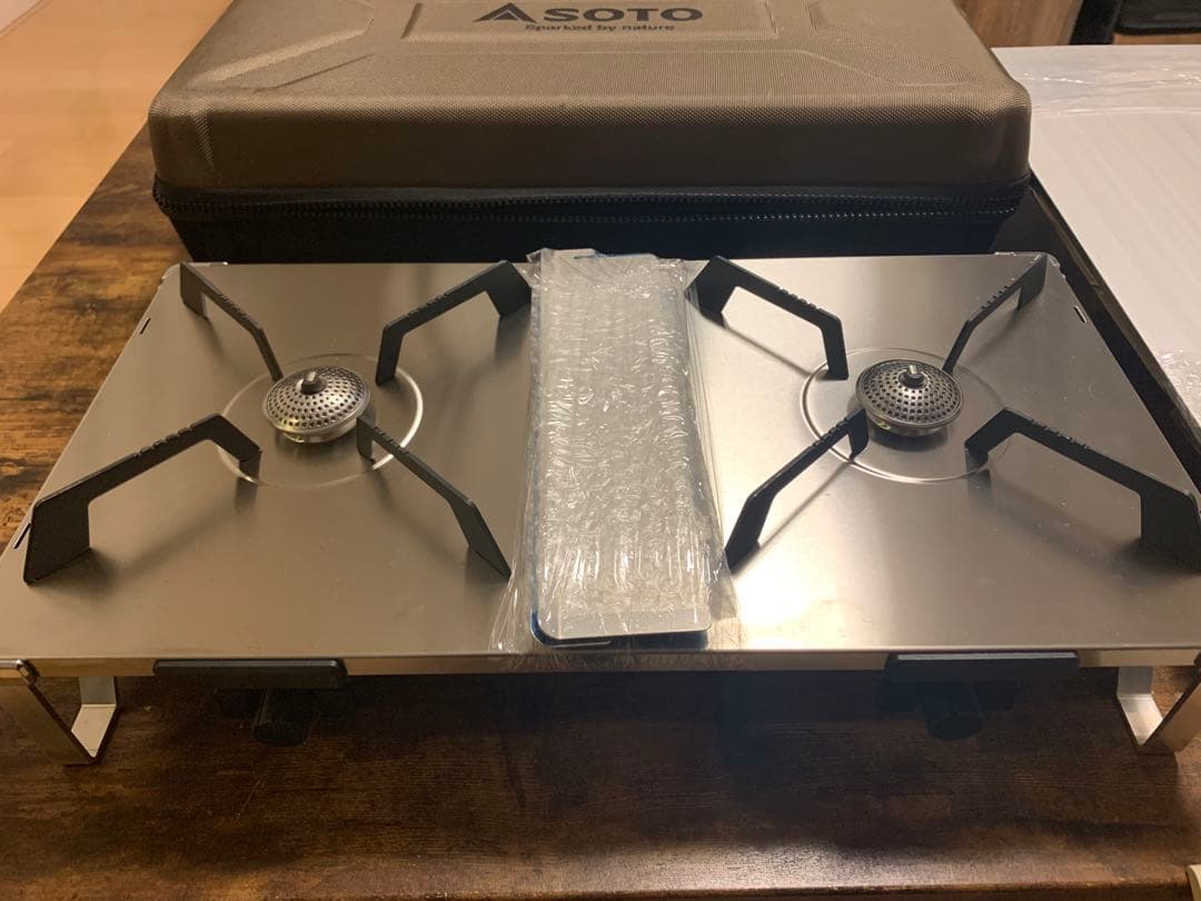 SOTO レギュレーター2バーナー GRID ST-526 ケース&テーブル付き