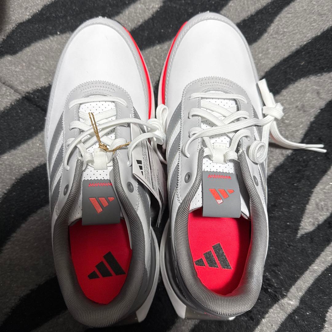 adidas ゴルフシューズ ホワイト/グレー/レッド