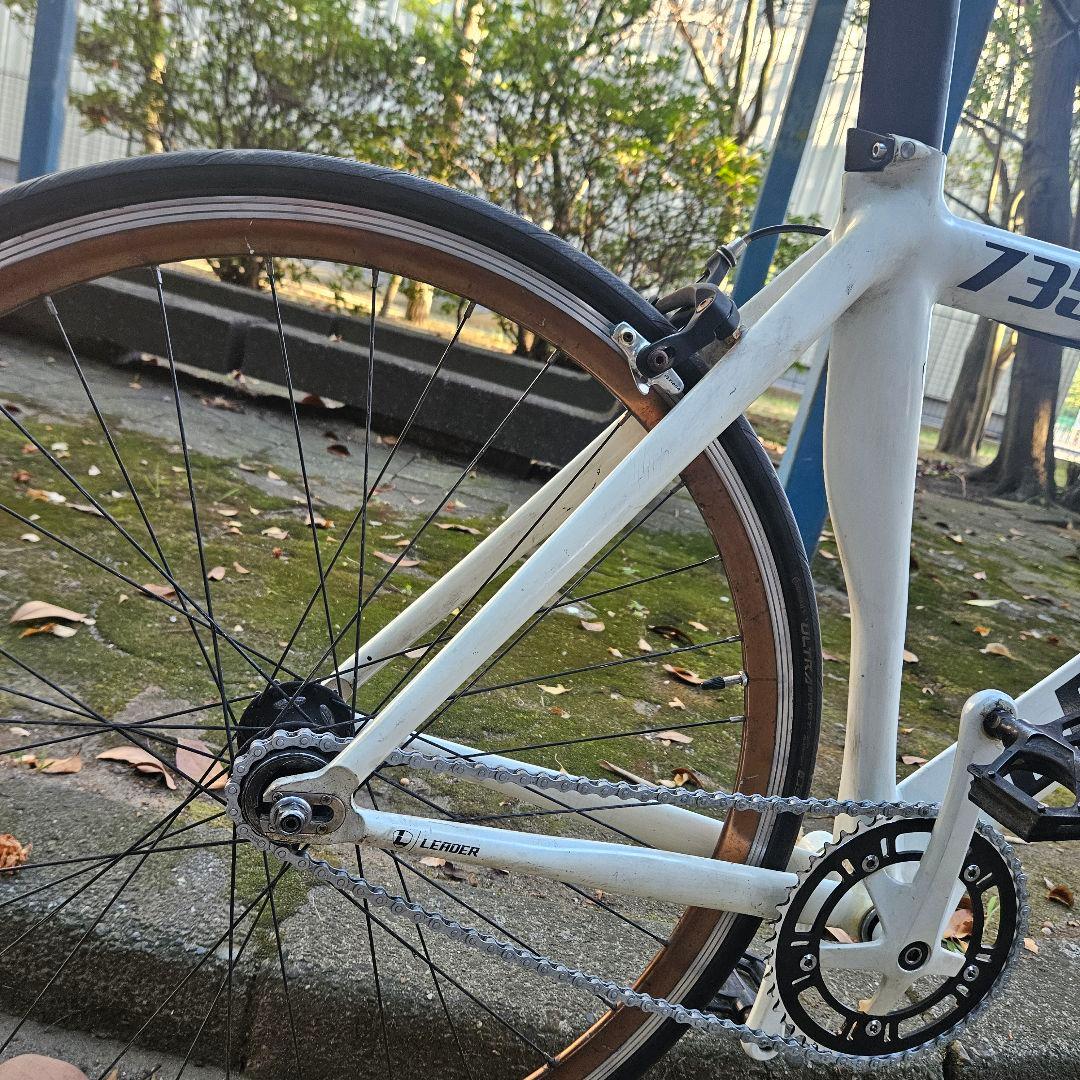 リーダーバイク　735　xs　カーボンフォーク新品　フリー　通勤　通学