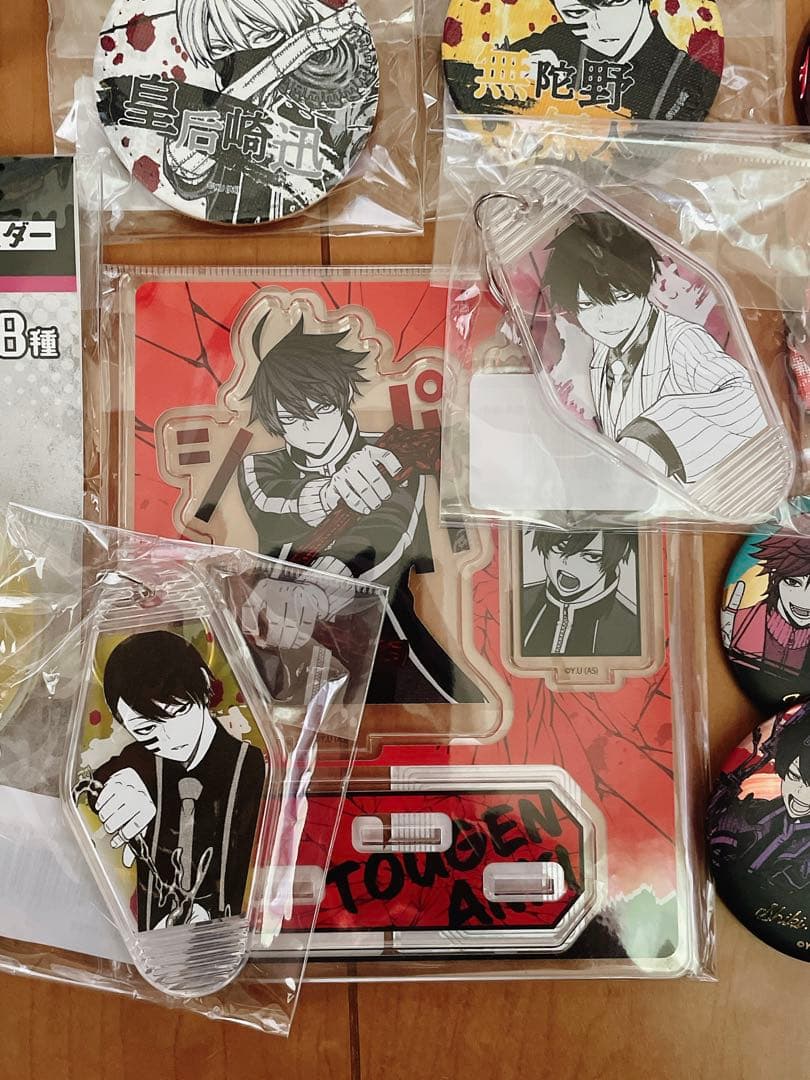 桃源暗鬼 グッズ アクリルキーホルダー缶バッジ 20個 一ノ瀬四季 無陀野無人