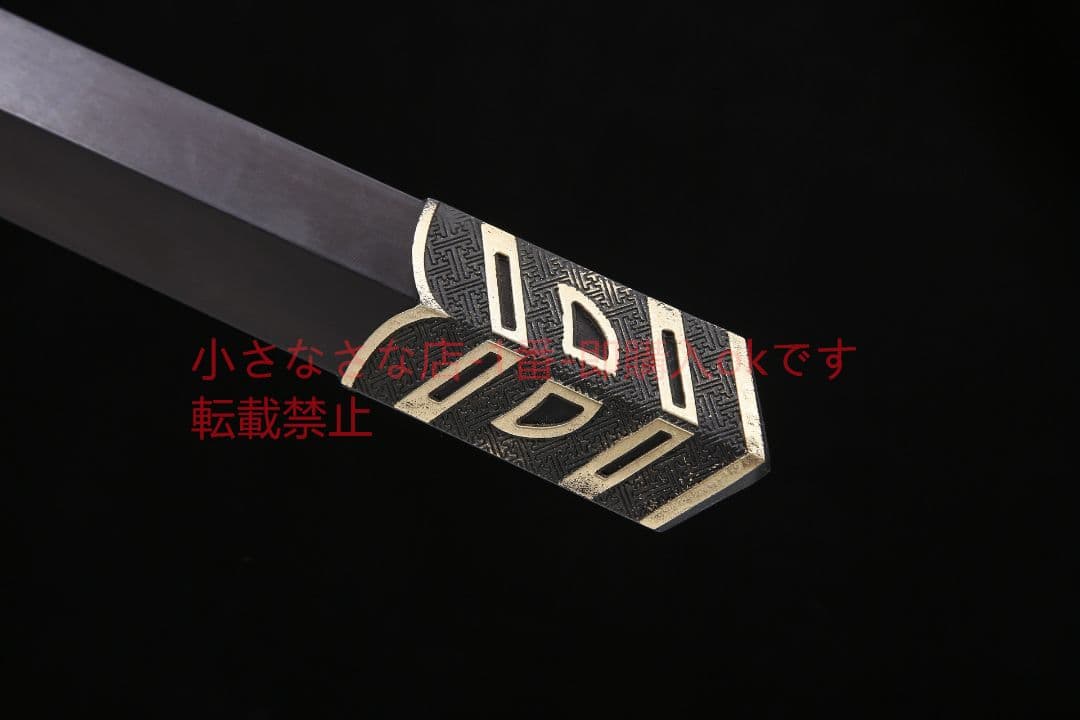 如意八面漢剣百錬文紋鋼急冷ブルー 古兵器 武具 刀装具 日本刀 模造刀 居合刀