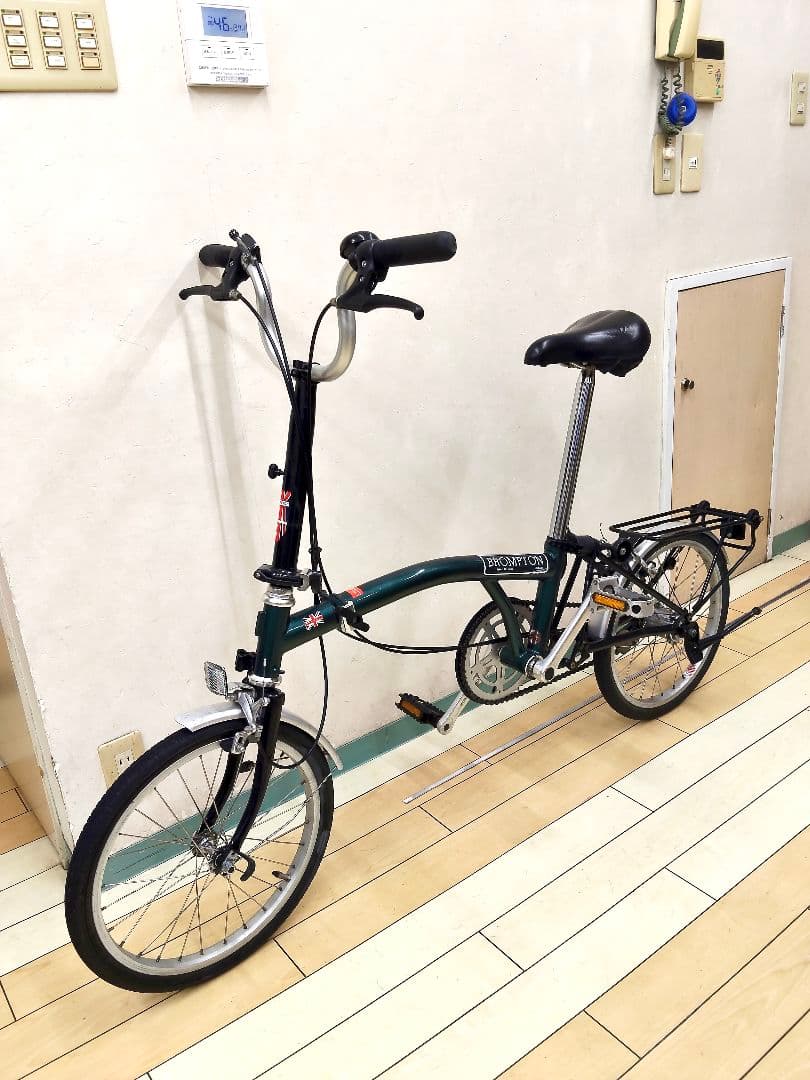 ブロンプトン・BROMPTON 折りたたみ自転車 グリーン