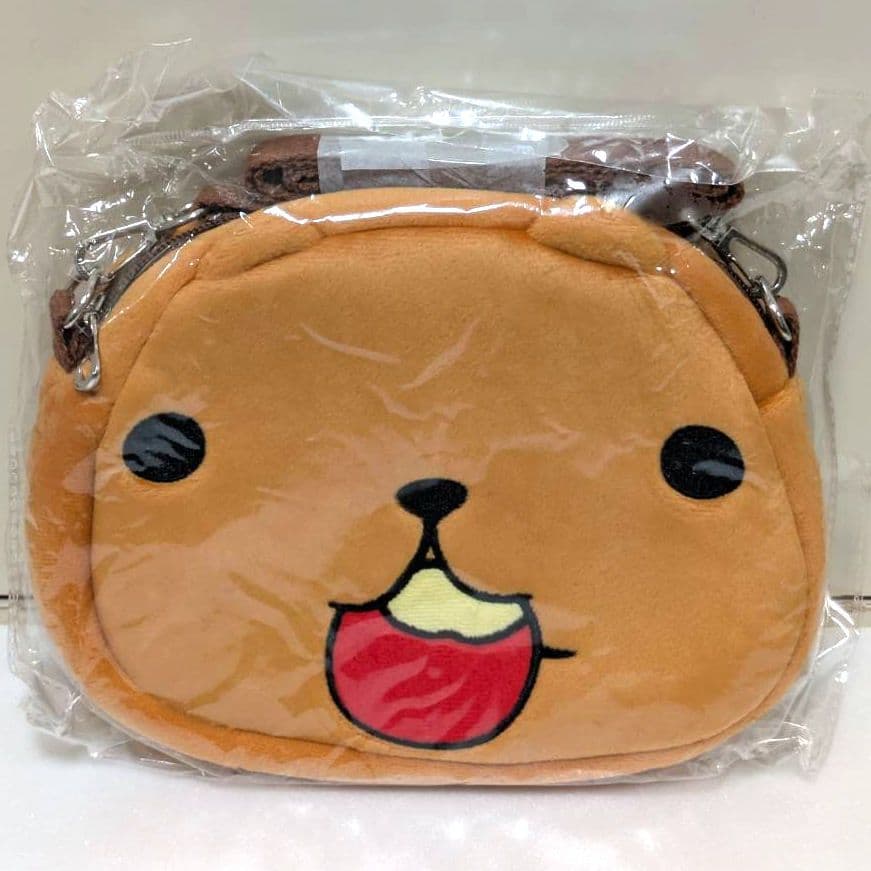 カピバラさん ぬいぐるみポシェット タグ付き りんご