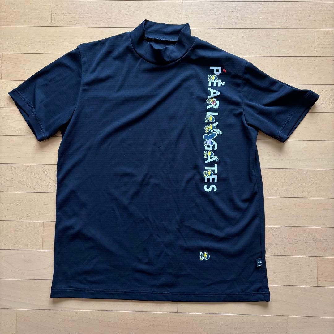 パーリーゲイツ×ピーナッツ 半袖モックネック GOOUT スヌーピーコレクション