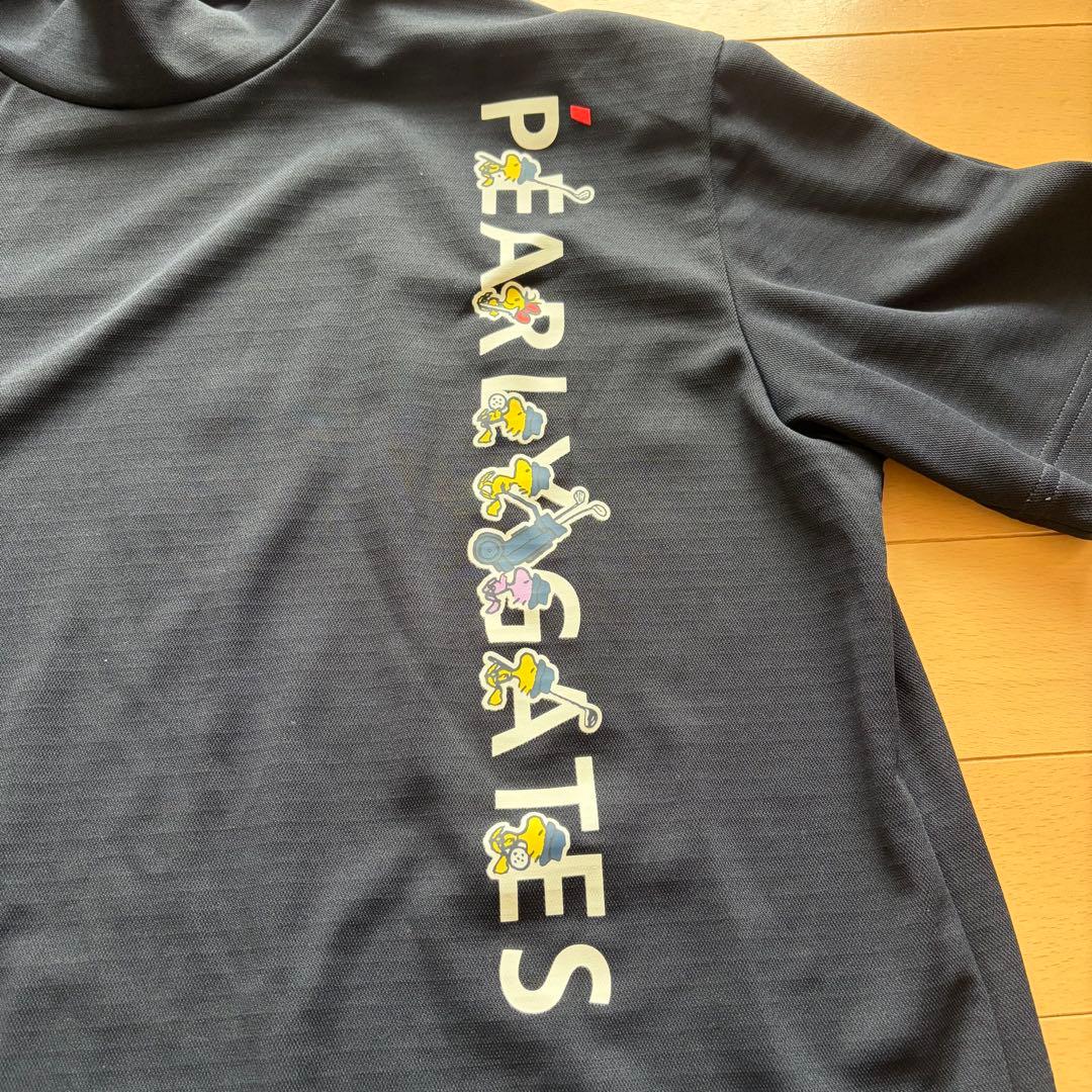 パーリーゲイツ×ピーナッツ 半袖モックネック GOOUT スヌーピーコレクション