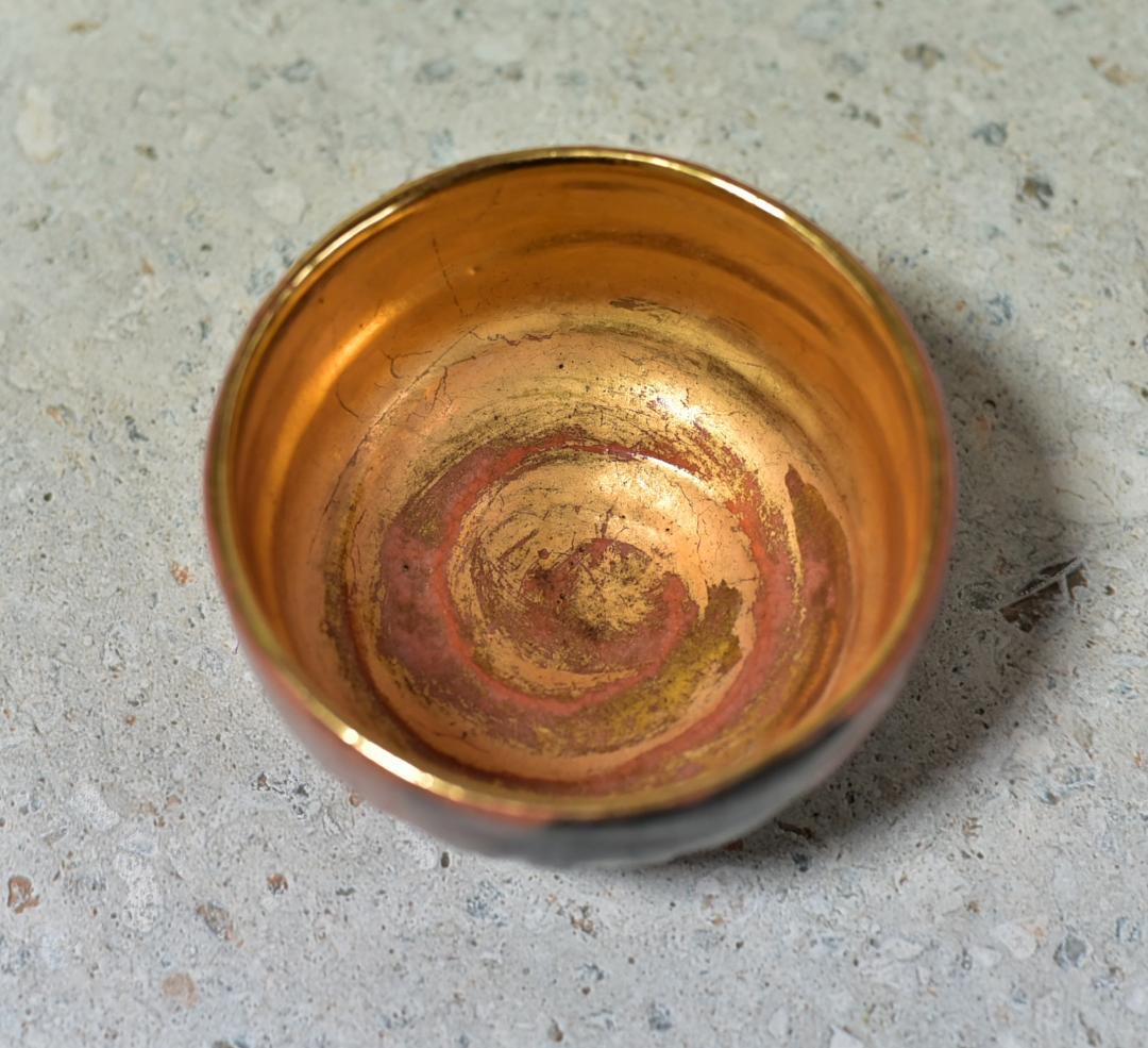 赤楽嶋台茶碗セット　陶楽造　共箱　ＮＯ-112　茶道具