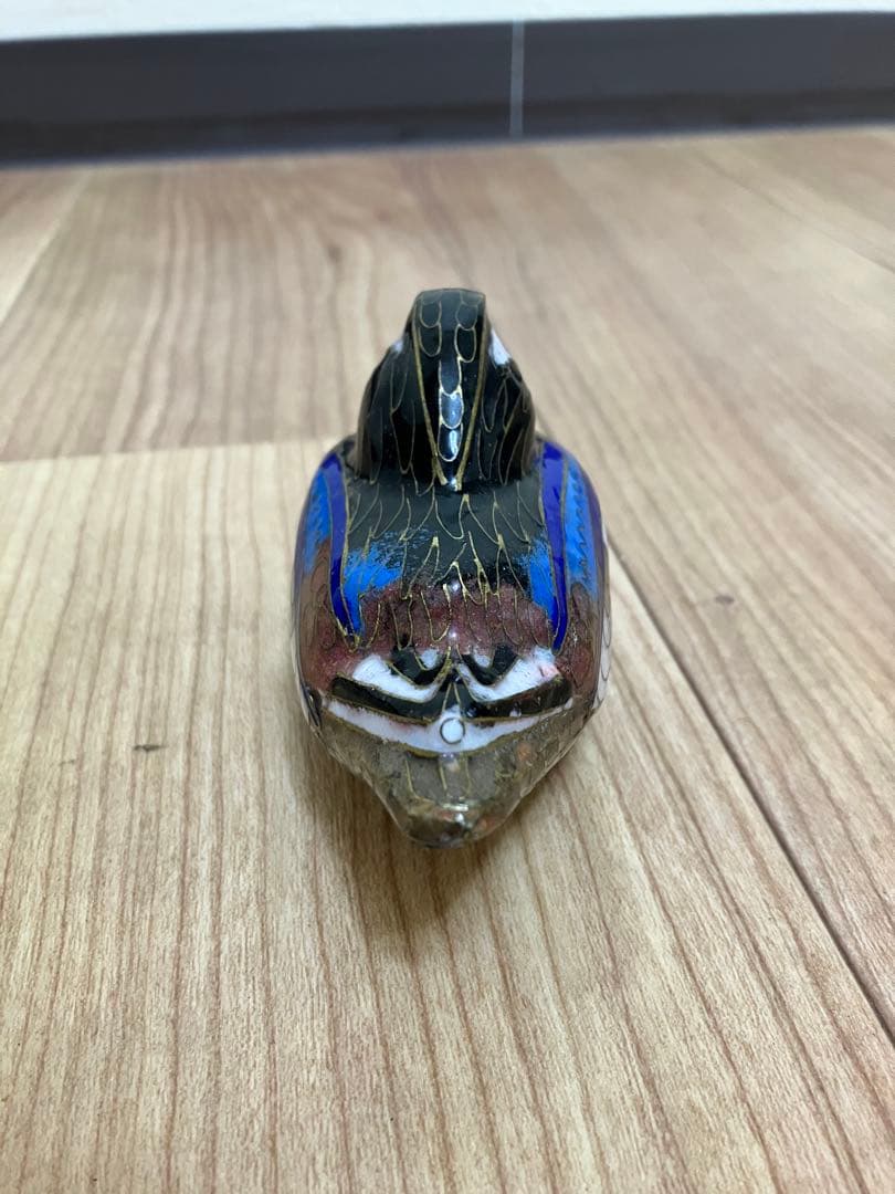 水鳥　陶器　オブジェ　置物　インテリア　工芸品　美術品　古物　古美術