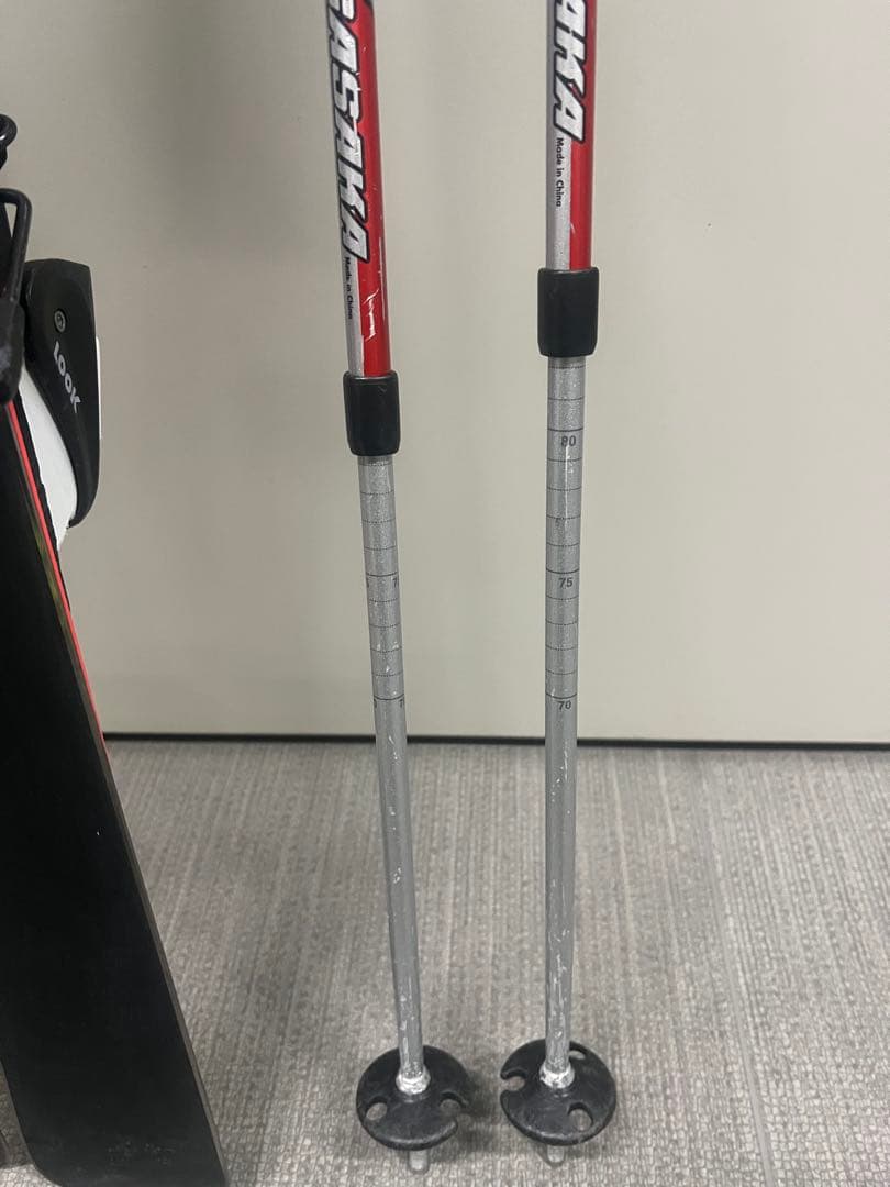 キッズスキーセット　ROSSIGNOL120cm、OGASAKA、SALOMON