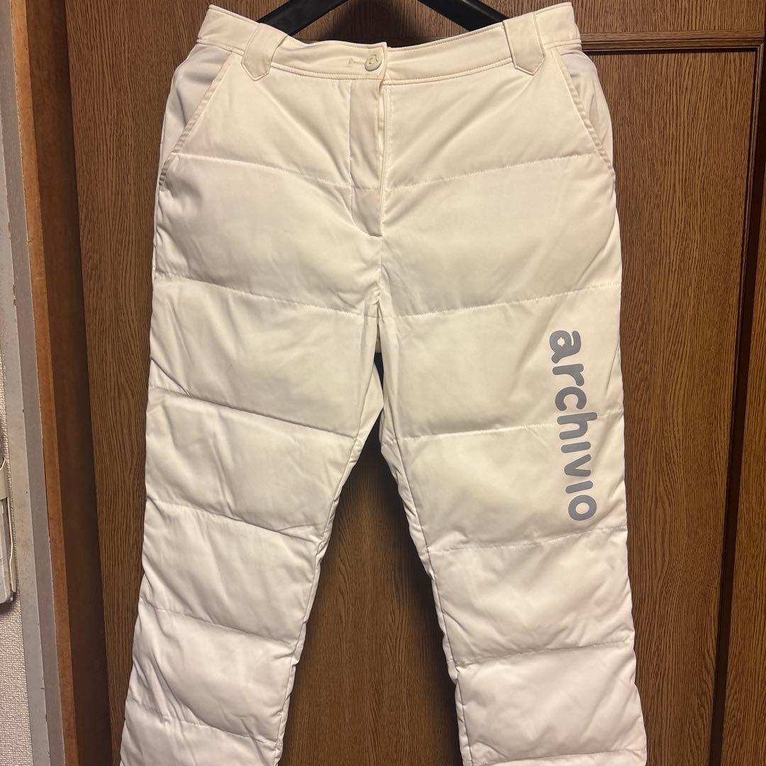 archivio ホワイト ダウンパンツ 38