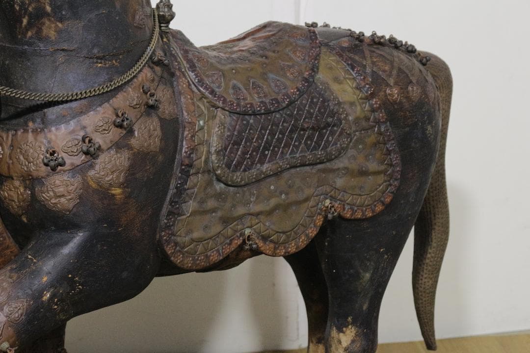 馬の彫刻★木製★アンティーク★