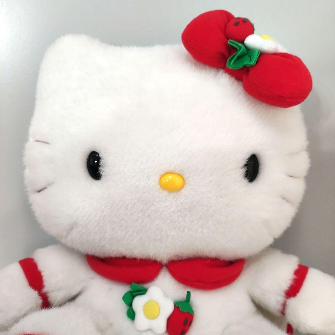 平成レトロ ハローキティ　限定/希少　いちご ドレス　ぬいぐるみ