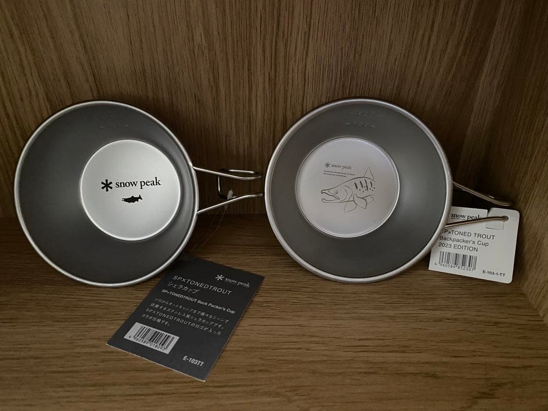 限定　シェラカップ　コラボ　スノーピーク× トーンドトラウト　コラボ　2点セット