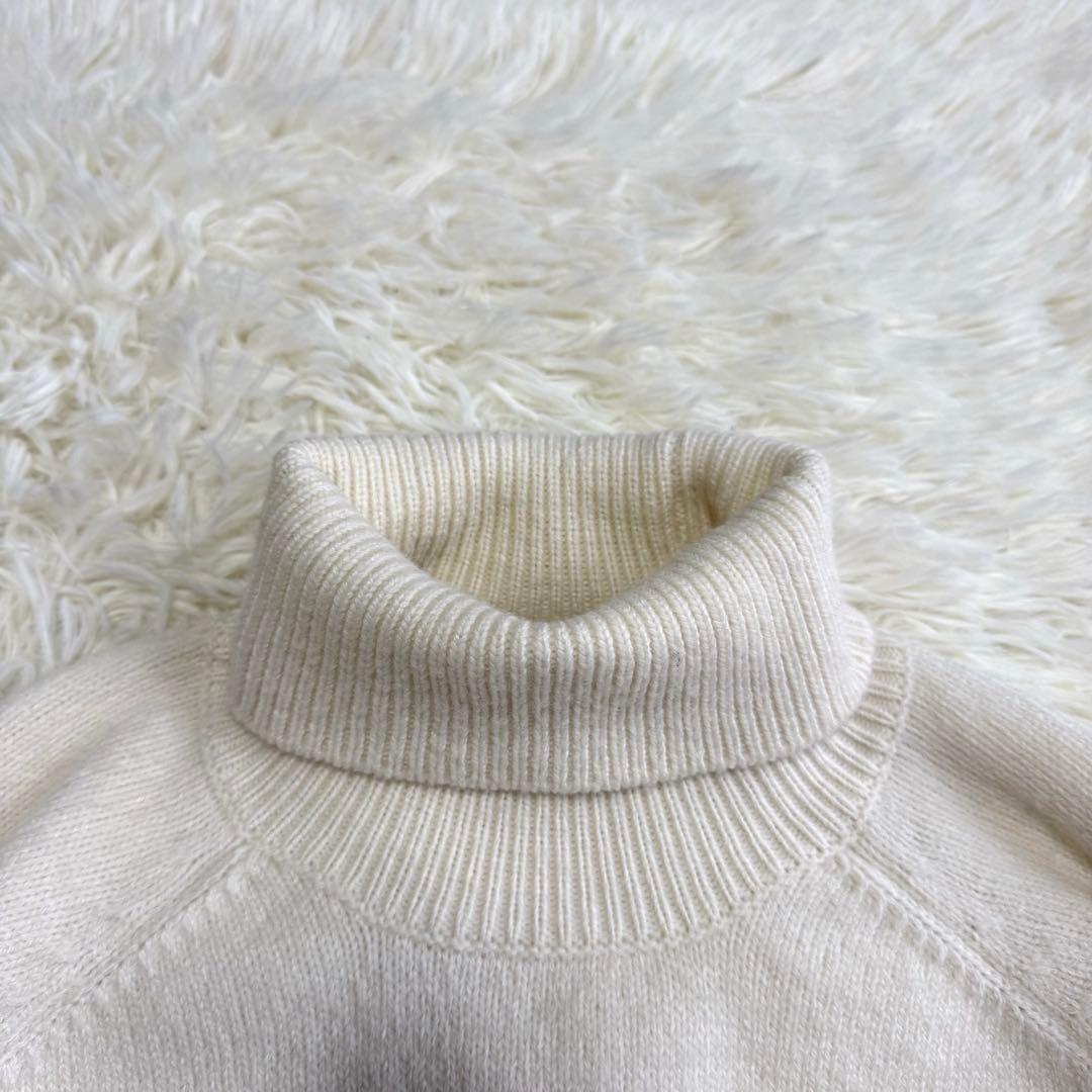 【デサントゴルフ】美品 タートルネック ケーブルニット Mサイズ レディース