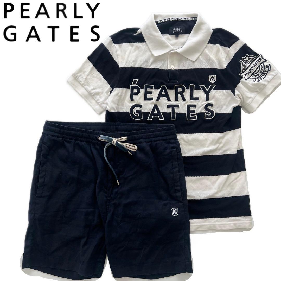 Pearly gates パーリーゲイツ　セットアップ　ボーダー　メンズ　ゴルフ
