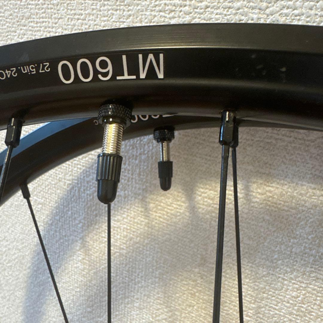 シマノMTB 完組ホイール前後MT600 27.5 前15×100後12×148