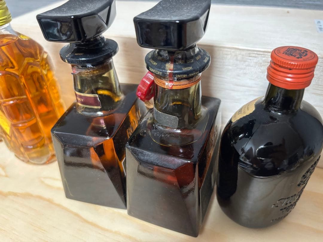 古酒ローヤル12年、角特級、スーパーニッカ 突起ボトル など6本セット180ml