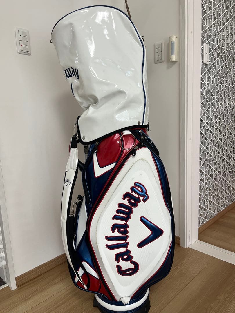 Callaway キャディバッグ 9.5型 ホワイト/レッド/ブルー