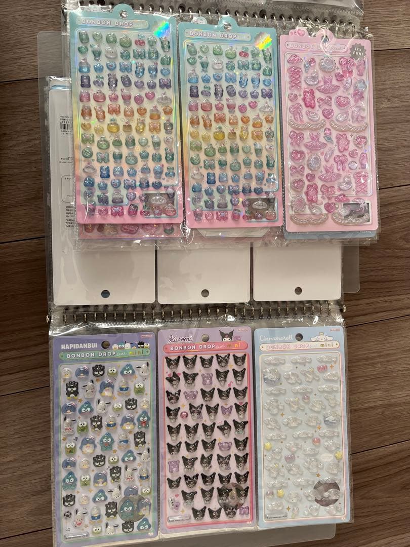 ボンボンドロップシール　まとめ売り　シール帳　完成品