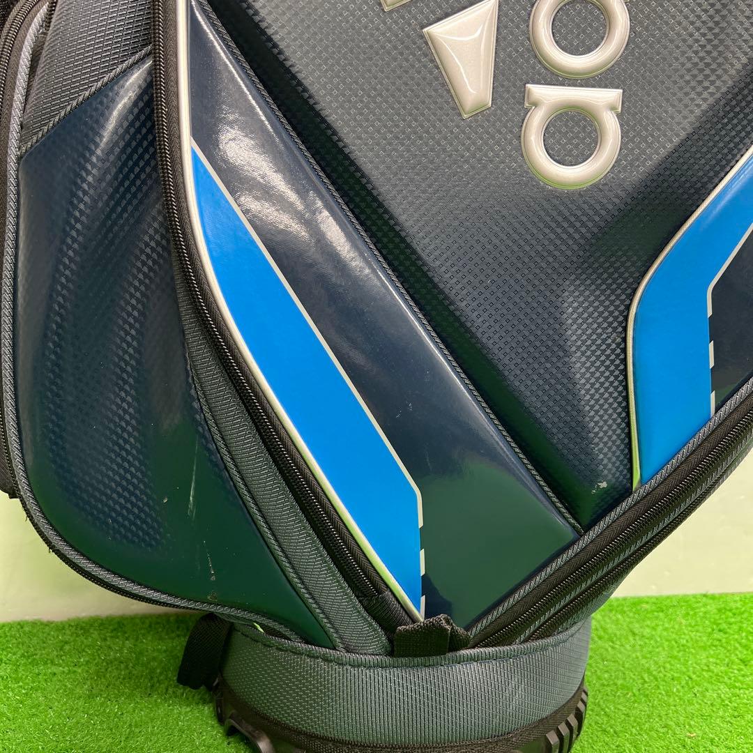 アディダス adidas ゴルフバッグ　8インチ　ブルー　メンズ　中古品