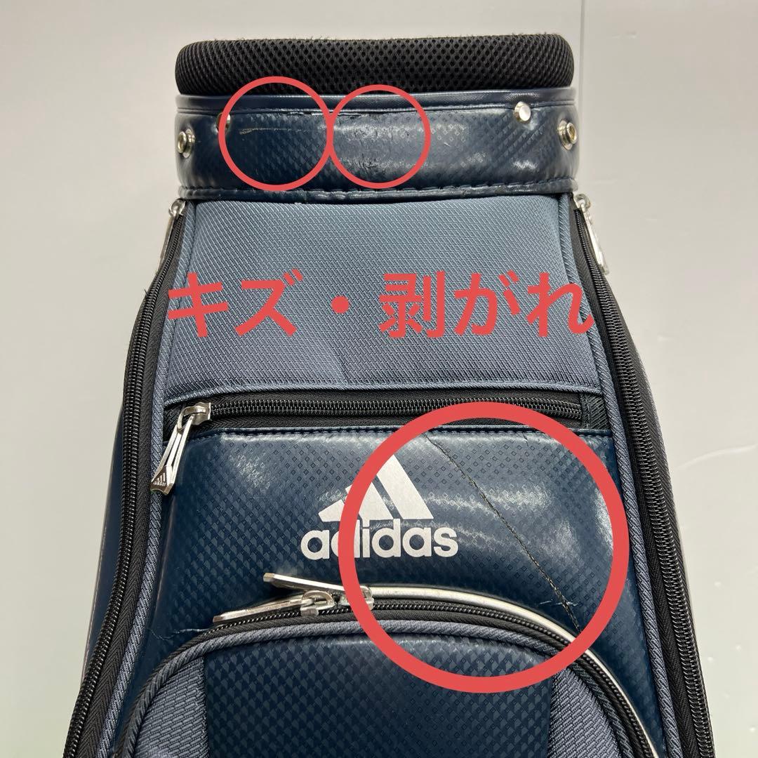 アディダス adidas ゴルフバッグ　8インチ　ブルー　メンズ　中古品