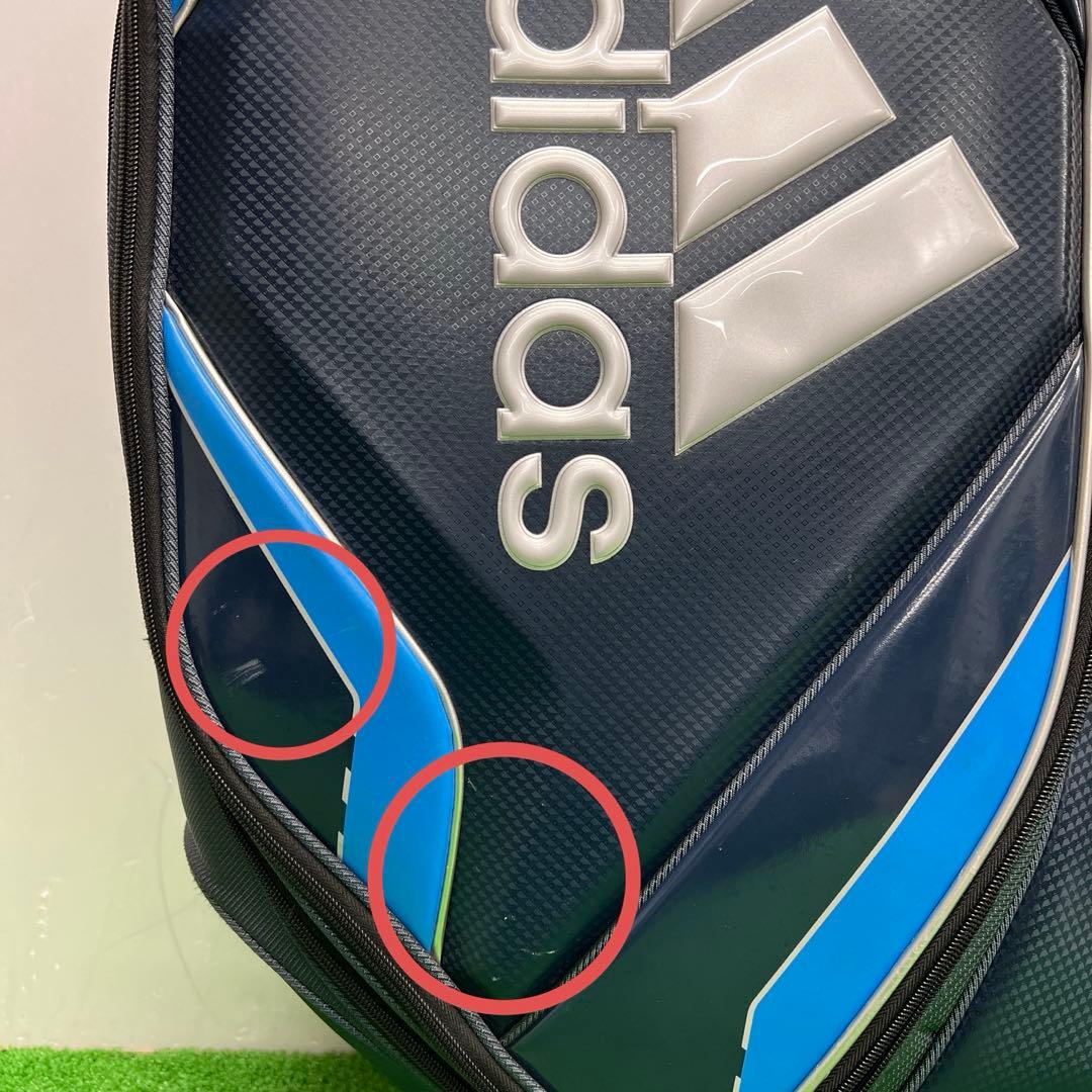 アディダス adidas ゴルフバッグ　8インチ　ブルー　メンズ　中古品