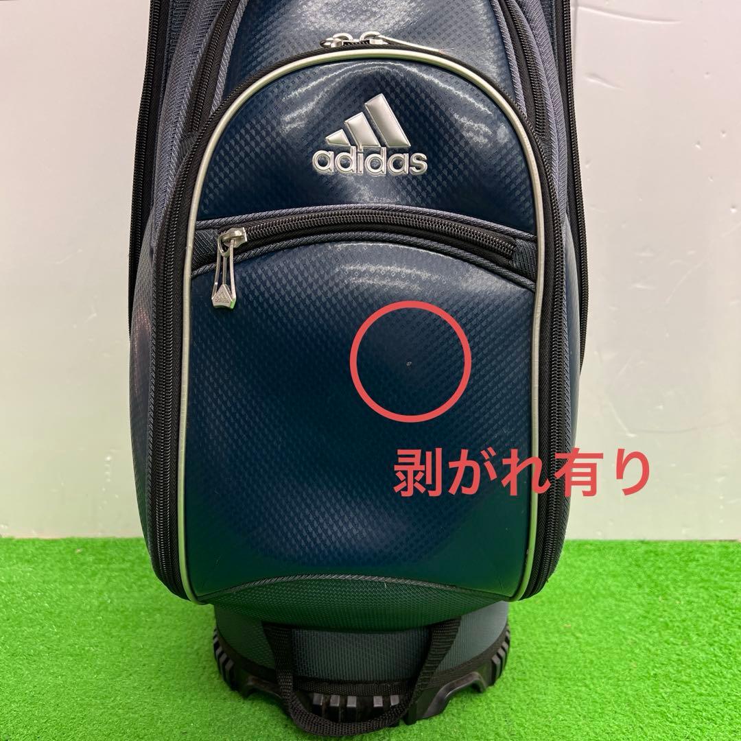 アディダス adidas ゴルフバッグ　8インチ　ブルー　メンズ　中古品