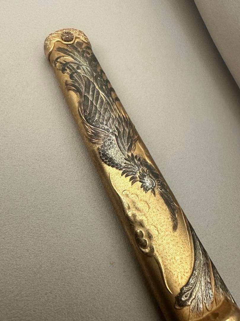 模造刀　天皇陛下御即位十周年記念　短剣　菊紋