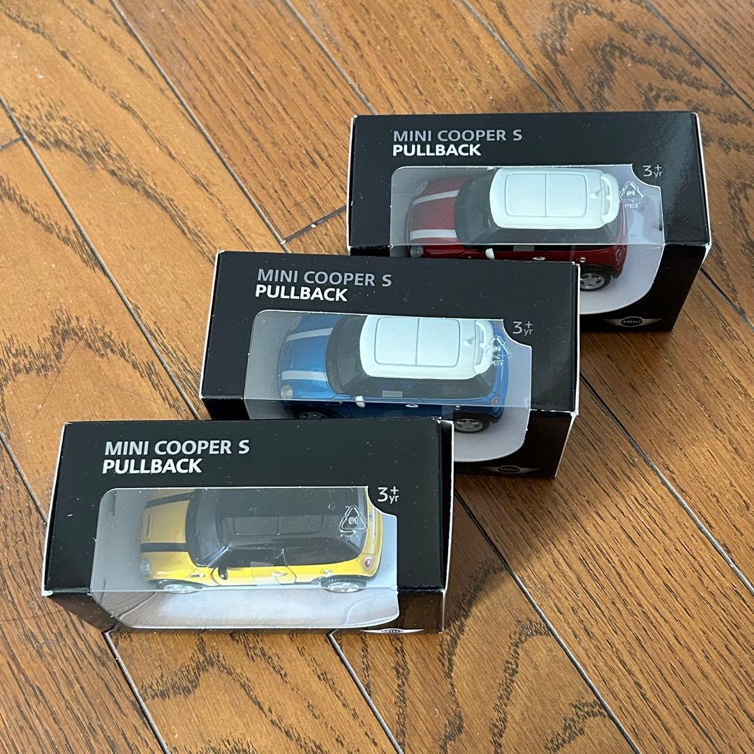  MINI純正 ミニカー 3台 ミニクーパーS プルバックカー R56