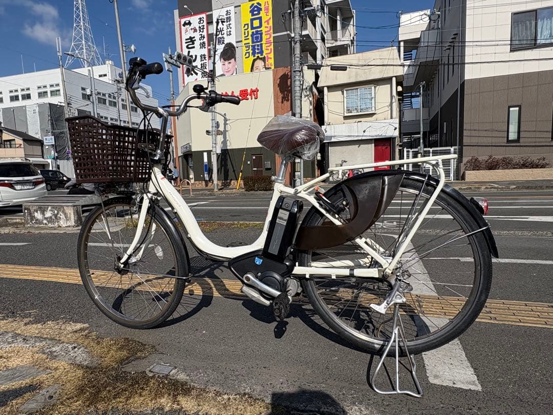 中古24インチYAMAHA電動アシスト自転車　8.9Ah 大阪　028番