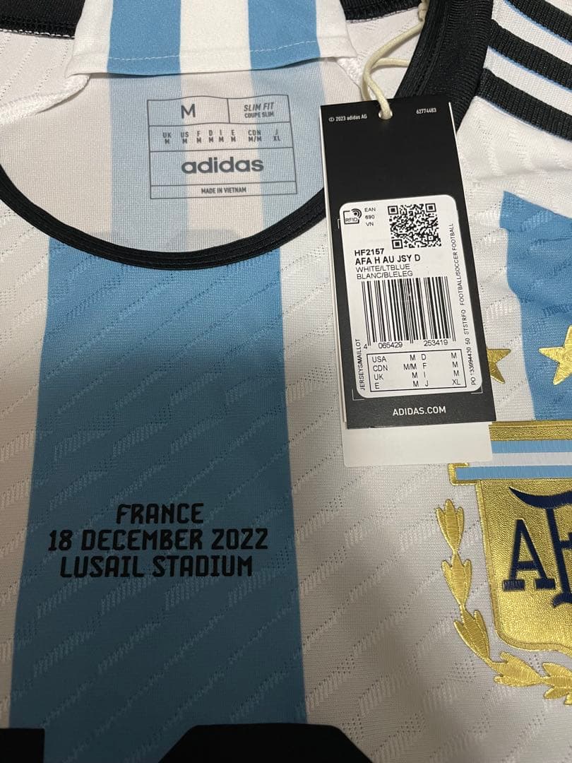 【正規品】新品タグ付き メッシ W決勝仕様 インポートMサイズ オーセンティック