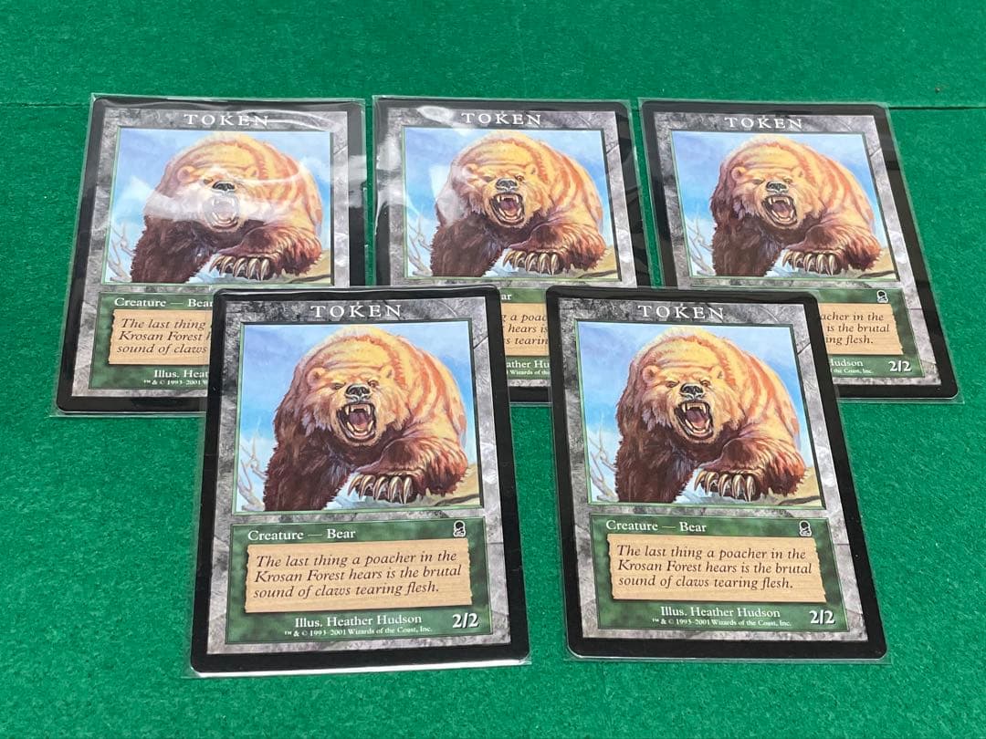 MtG ベアトークン 5枚【褒賞プログラム】【ODY】