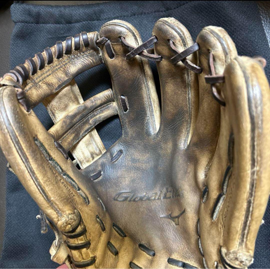 硬式用⭐︎ミズノ⭐︎ブロンド⭐︎グローバルエリート　内野手⭐︎右投