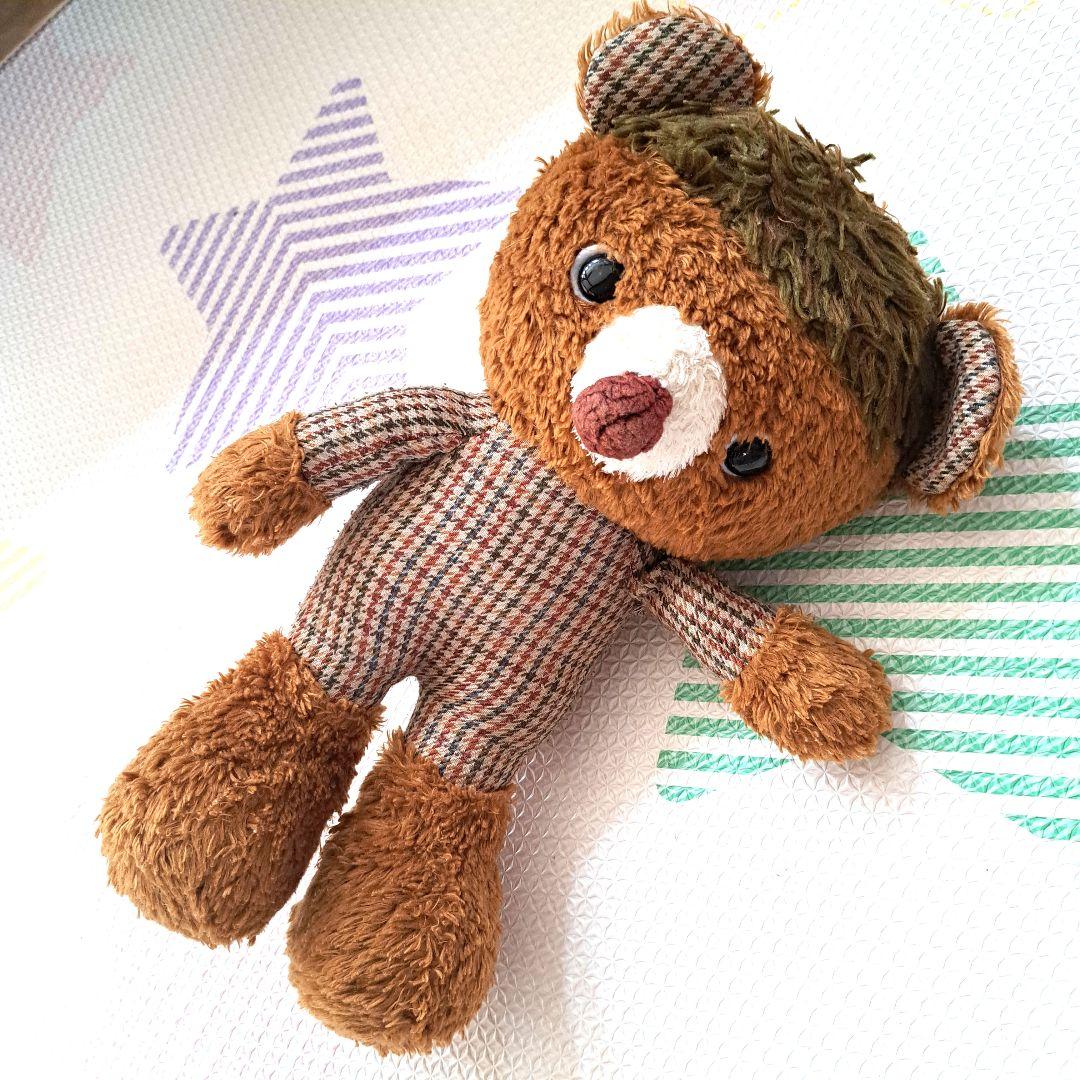 サンレモン　ベアーコレクション　チェック柄クマのぬいぐるみ 　くま