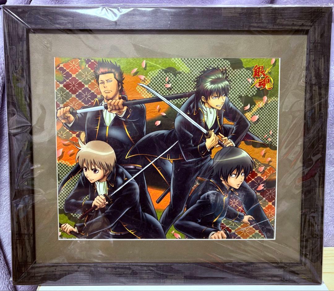 銀魂 攘夷志士、新撰組　複製原画2点　坂田銀時 土方十四郎 沖田総悟