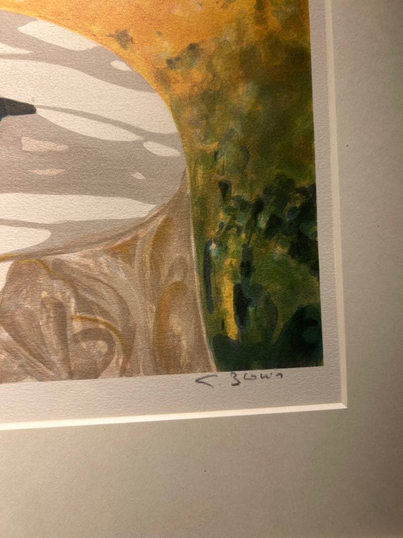 ＧＥＯＲＧＥＳ　ＢＬＯＵＩＮ　【庭のテーブル】lithograph