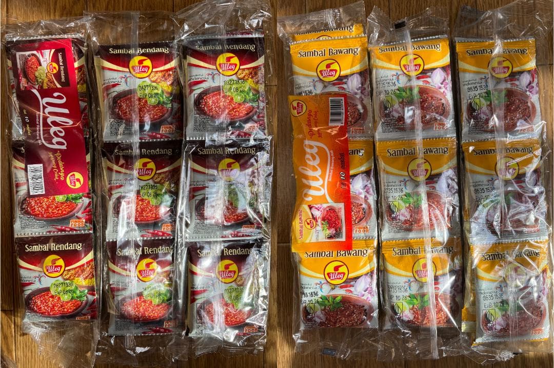インドネシア チリ ULEG サンバル RENDANG BAWANG 60袋