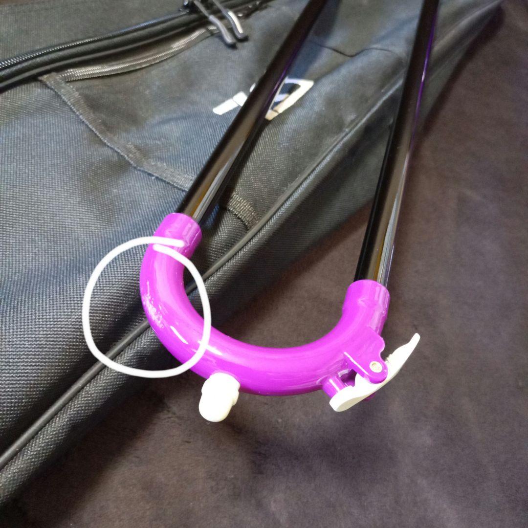 ZO プラスチックテナートロンボーン 本体 パープル ソフトケース マウスピース