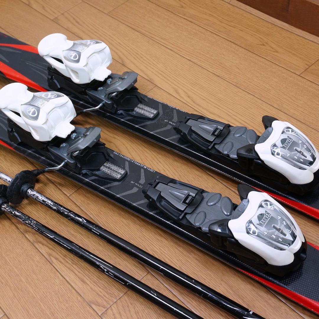 メンテ済 120cm 靴22cm NORDICA カービングスキーセット