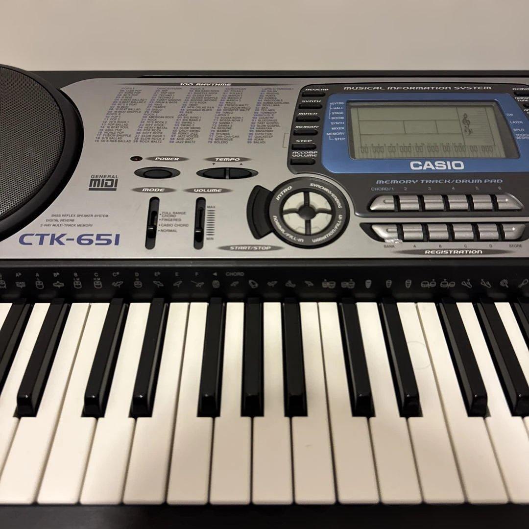 【美品】CASIO CTK-651 電子キーボード　ハイグレードモデル　動作品