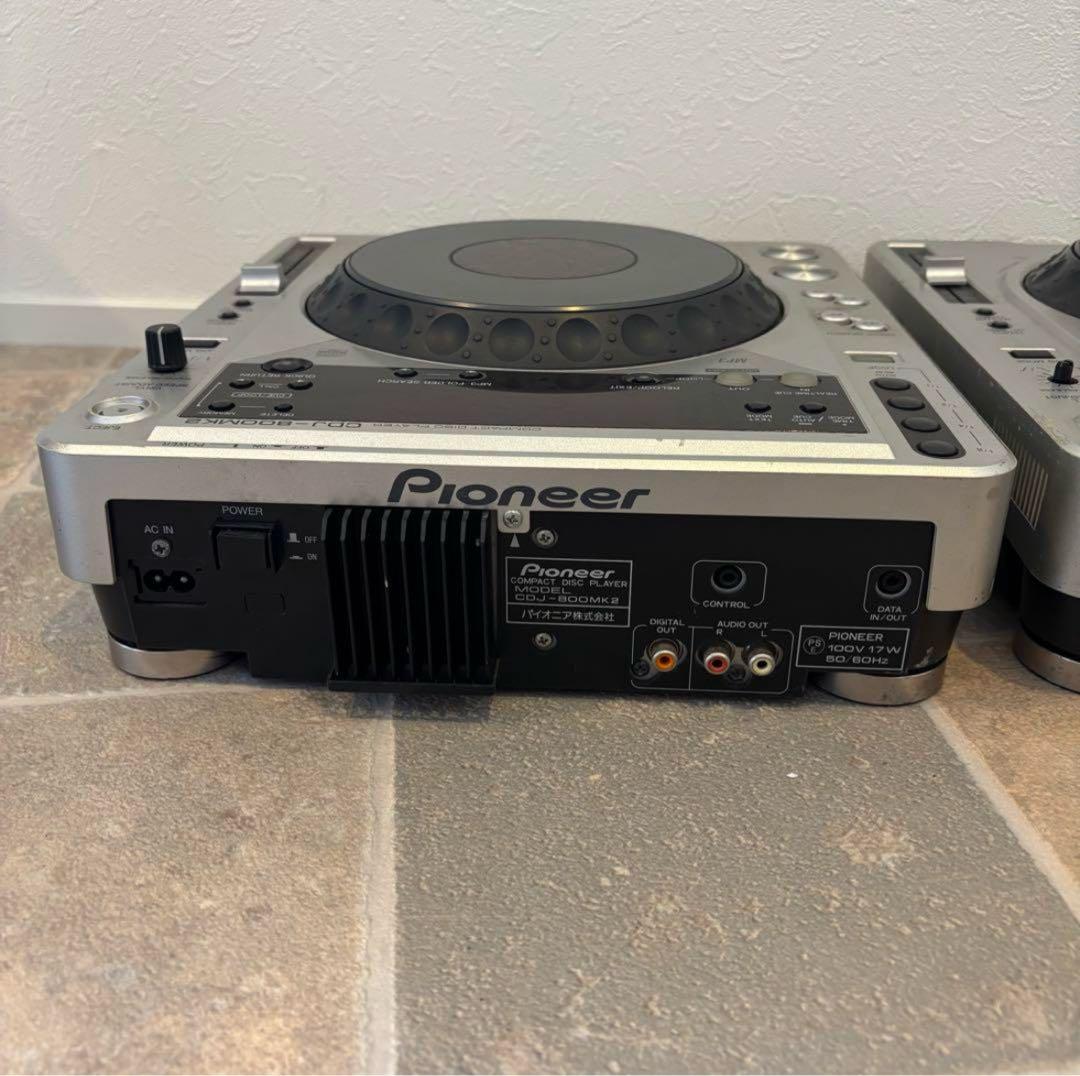 【2台セット】Pioneer CDJ-800MK2 シルバー　ジャンク