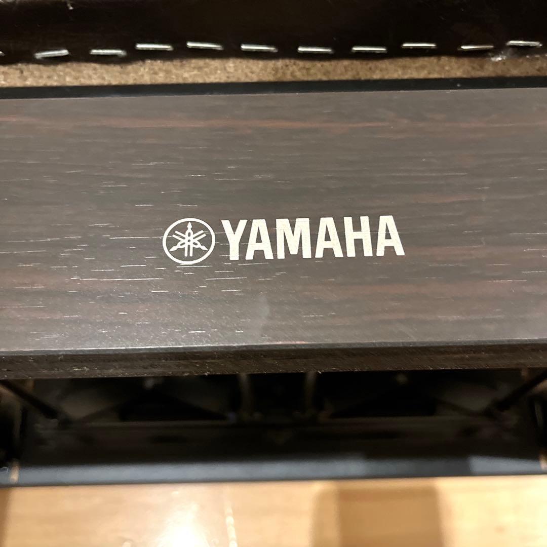 美品　ヤマハ　ピアノ椅子　 高さ調整可能　昇降式 ピアノイス ブラック　ブラウン