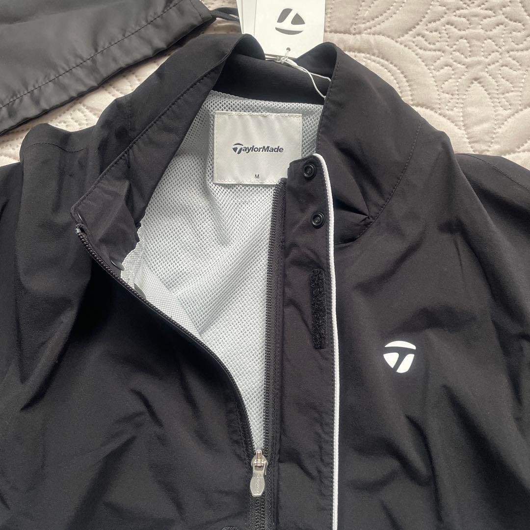 【みぃ 様】Taylor Made レインウエア 上下セット 黒／白 M