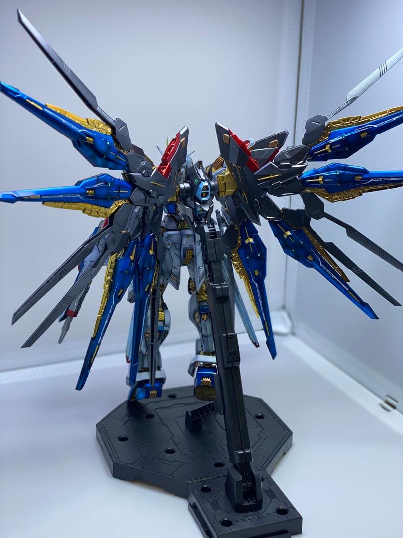 MGEXサイズ1/100ストライクフリーダム塗装完成品+ミッドナイトコーティング
